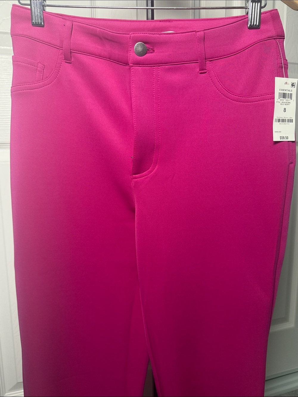 Women's Scuba-Knit Straight-Leg Pants